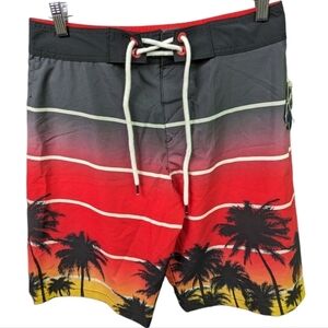 Aeropostale NWT Palm Tree Board Shorts Sz 29